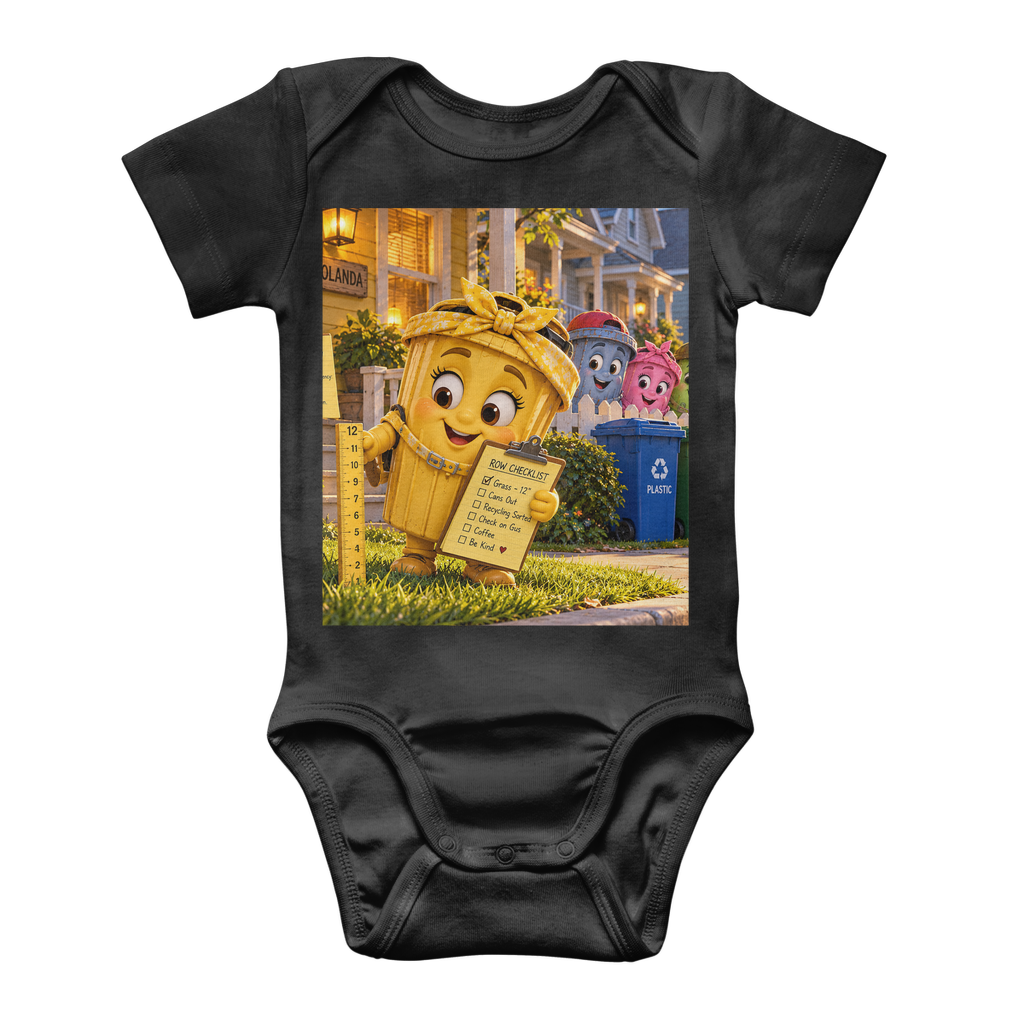 Trash Can Row Classic Baby Onesie Bodysuit