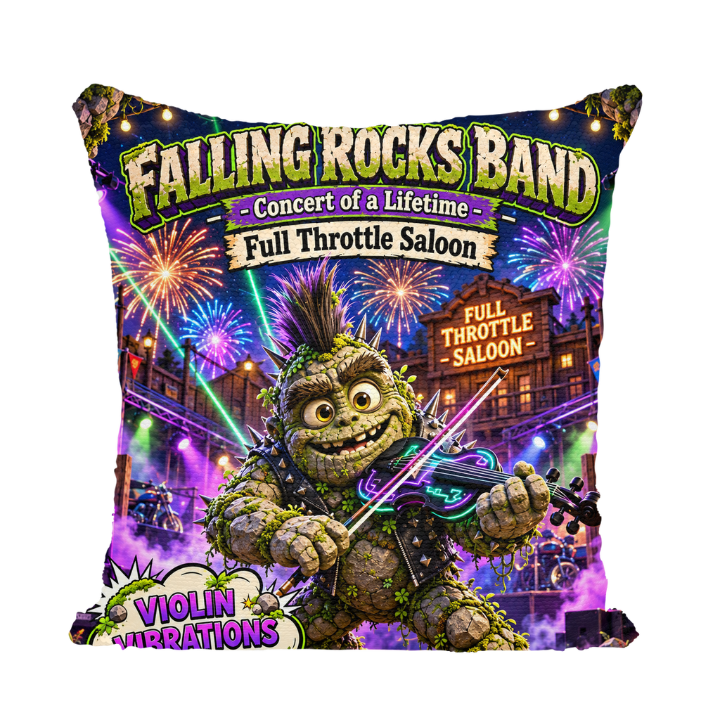 Falling Rocks COllection Sequin Cushion Cover