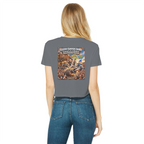 The Silver Shivers Band Classic Women's Cropped Raw Edge T-Shirt