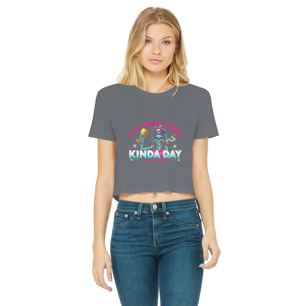 AOP Classic Women's Cropped Raw Edge T-Shirt