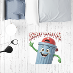 TRASH CAN MAN Sublimation Mat / Carpet / Rug / Play Mat / Pet Feeding Mat