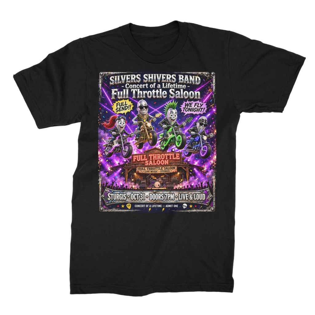 The Silver Shivers Band Unisex Cotton T-Shirt