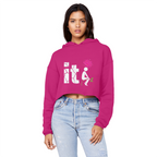 SARCASM 105 Cropped Raw Edge Boyfriend Hoodie