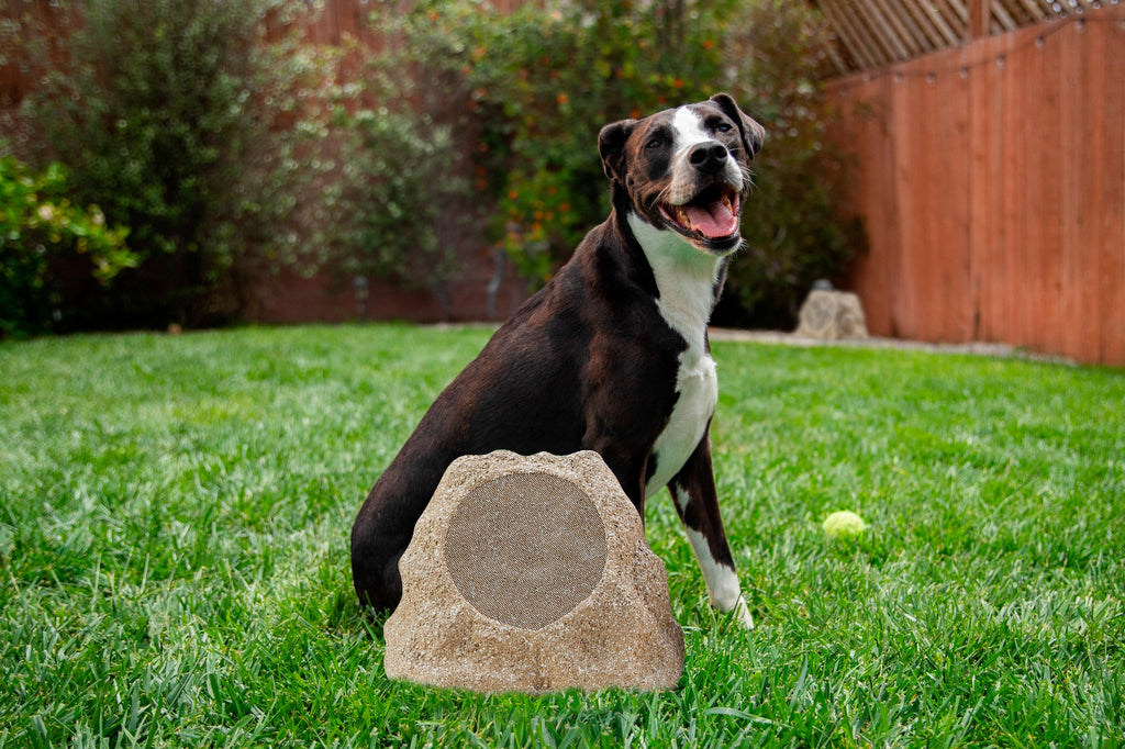 SoundPro Dual Bluetooth Outdoor Weatherproof Rock Landscape Speakers