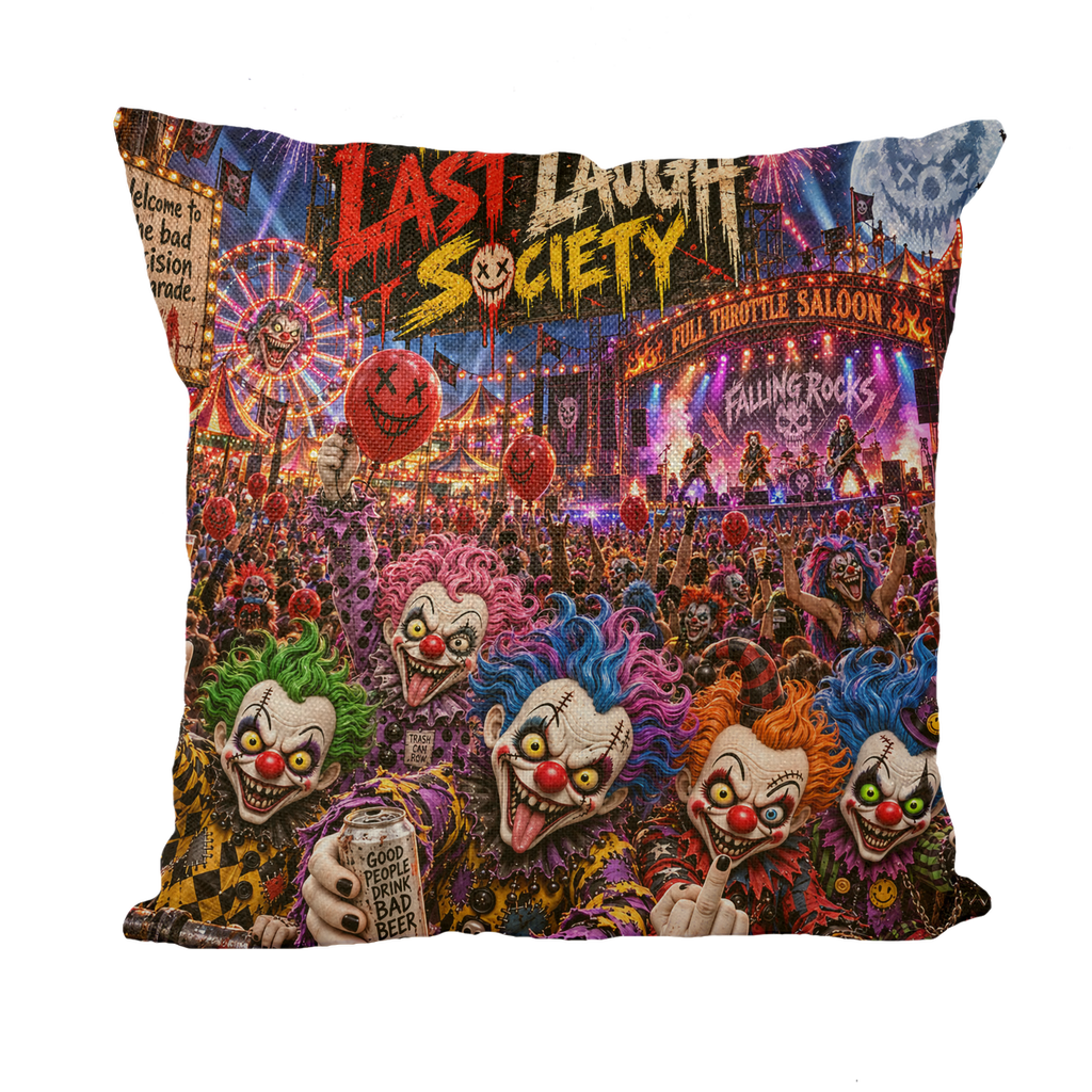 The Last Laugh Society Throw Pillow with Insert