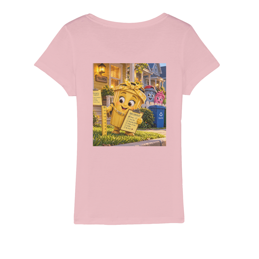 Trash Can Row Organic Jersey Women's T-Shirt