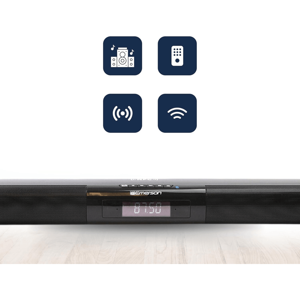 Emerson 42" Bluetooth Soundbar with Digital FM Radio and Remote Control