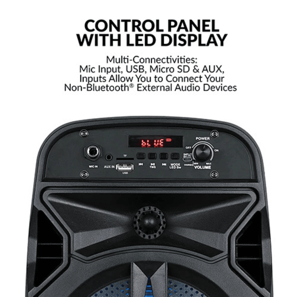 IQ Sound 8-Inch Portable Bluetooth TWS Speaker