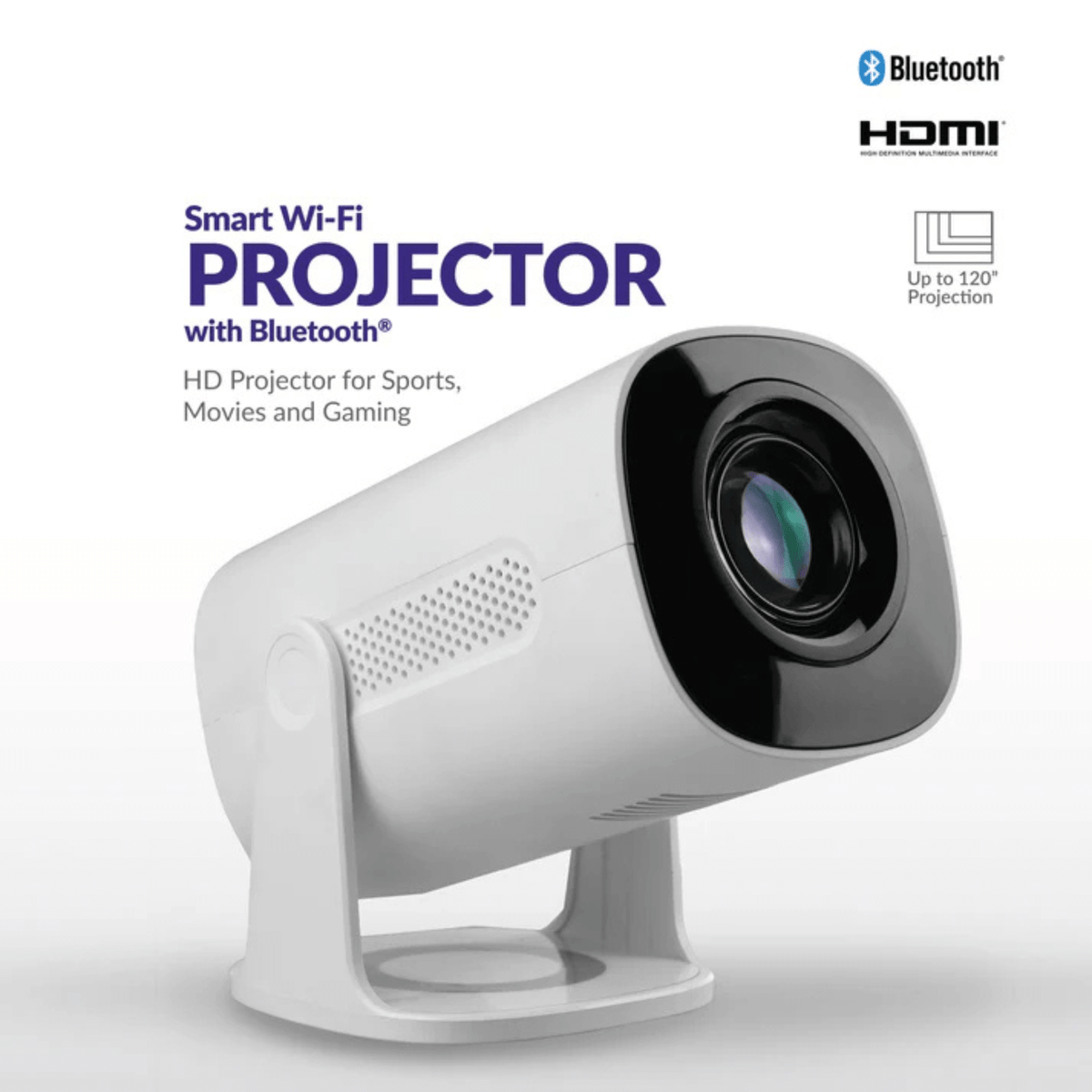 Supersonic Smart WiFi Streaming Projector with Bluetooth