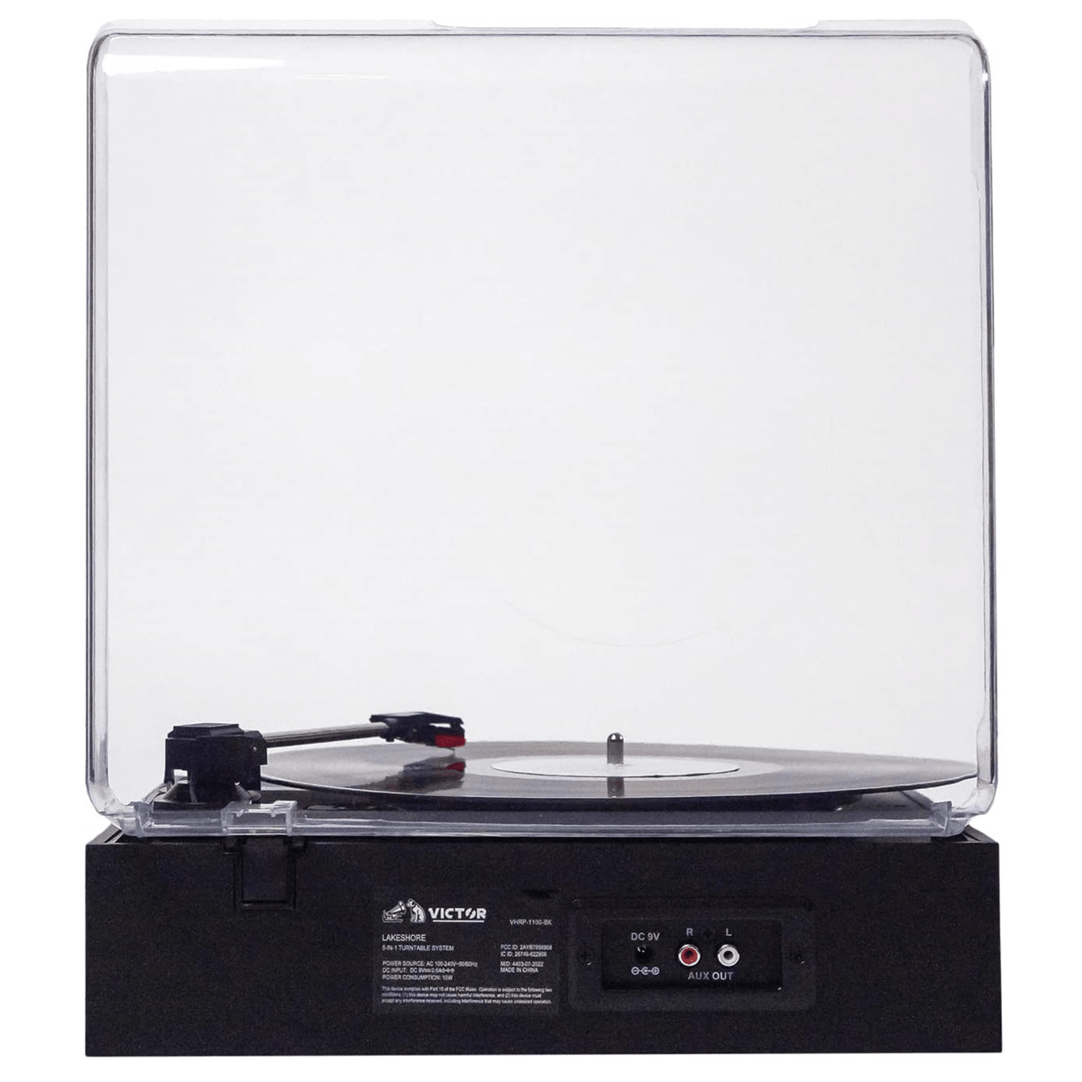 Victor Lakeshore 5-in-1 Hybrid Bluetooth Turntable System w USB and RCA Output