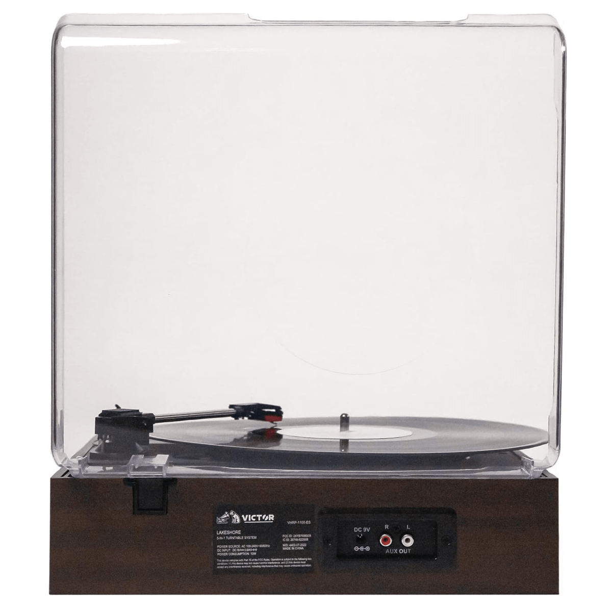 Victor Lakeshore 5-in-1 Hybrid Bluetooth Turntable System w USB and RCA Output