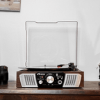 Victor Lakeshore 5-in-1 Hybrid Bluetooth Turntable System w USB and RCA Output