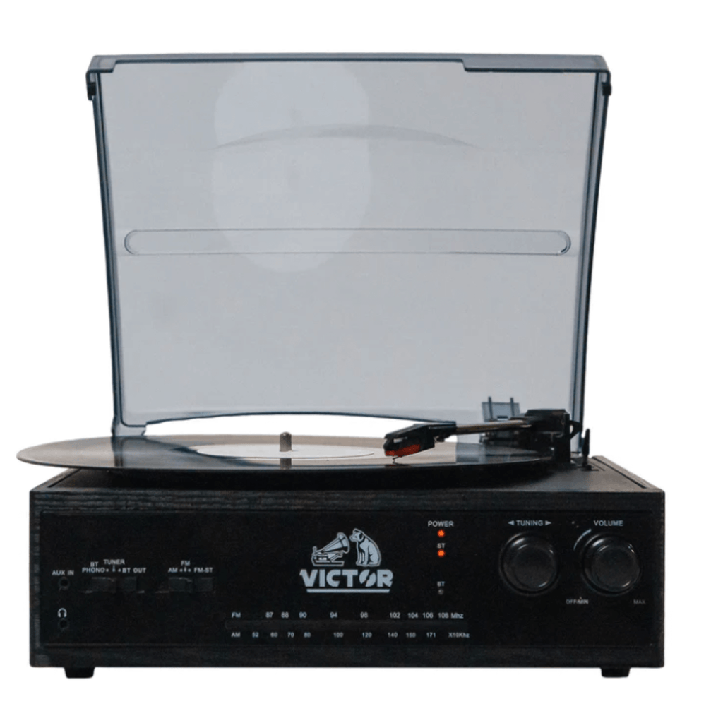 Victor Salem 5-in-1 3-Speed Turntable System with Dual Bluetooth