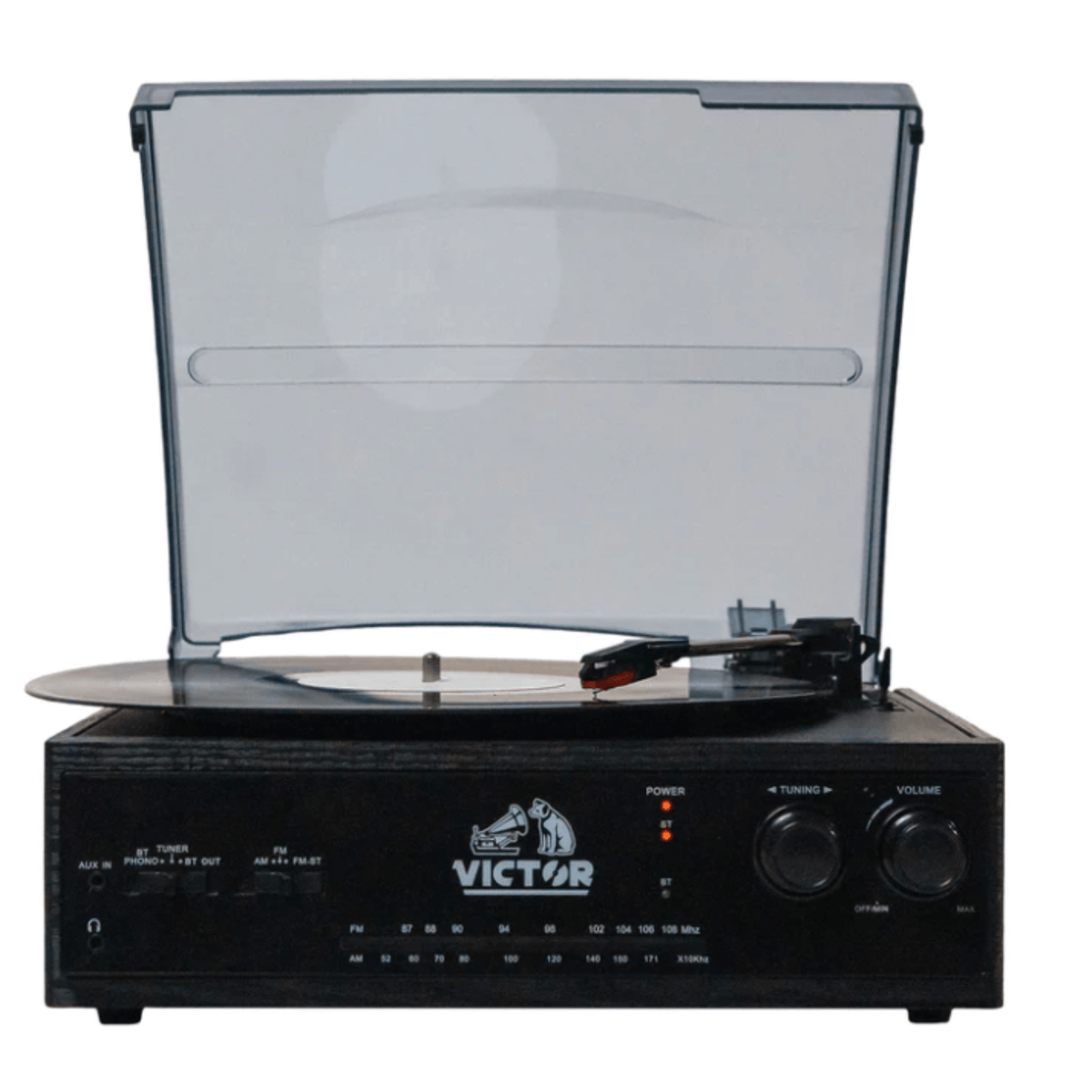 Victor Salem 5-in-1 3-Speed Turntable System with Dual Bluetooth