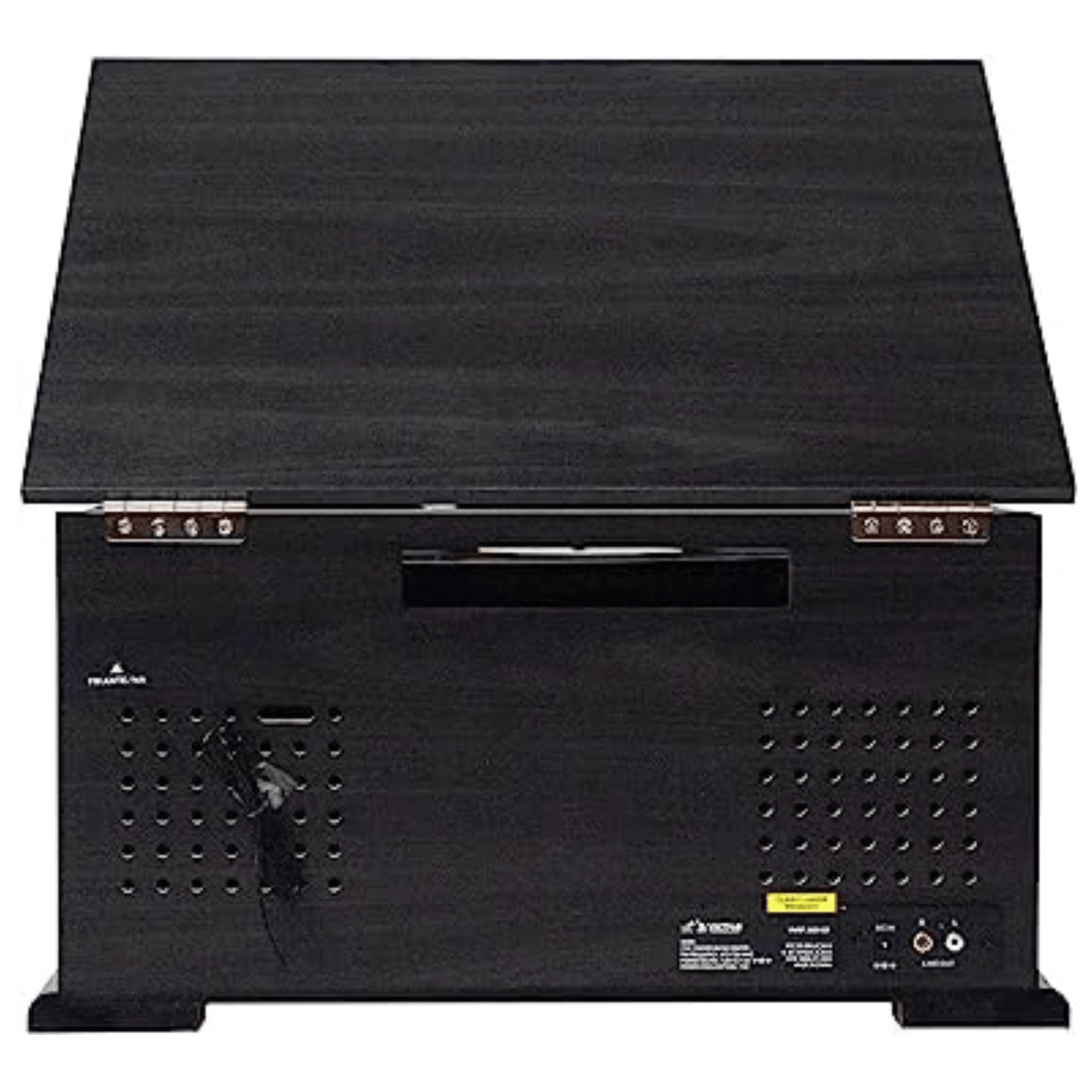 Victor State 7-in-1 Wood Music Center with 3-Speed Turntable and Dual Bluetooth