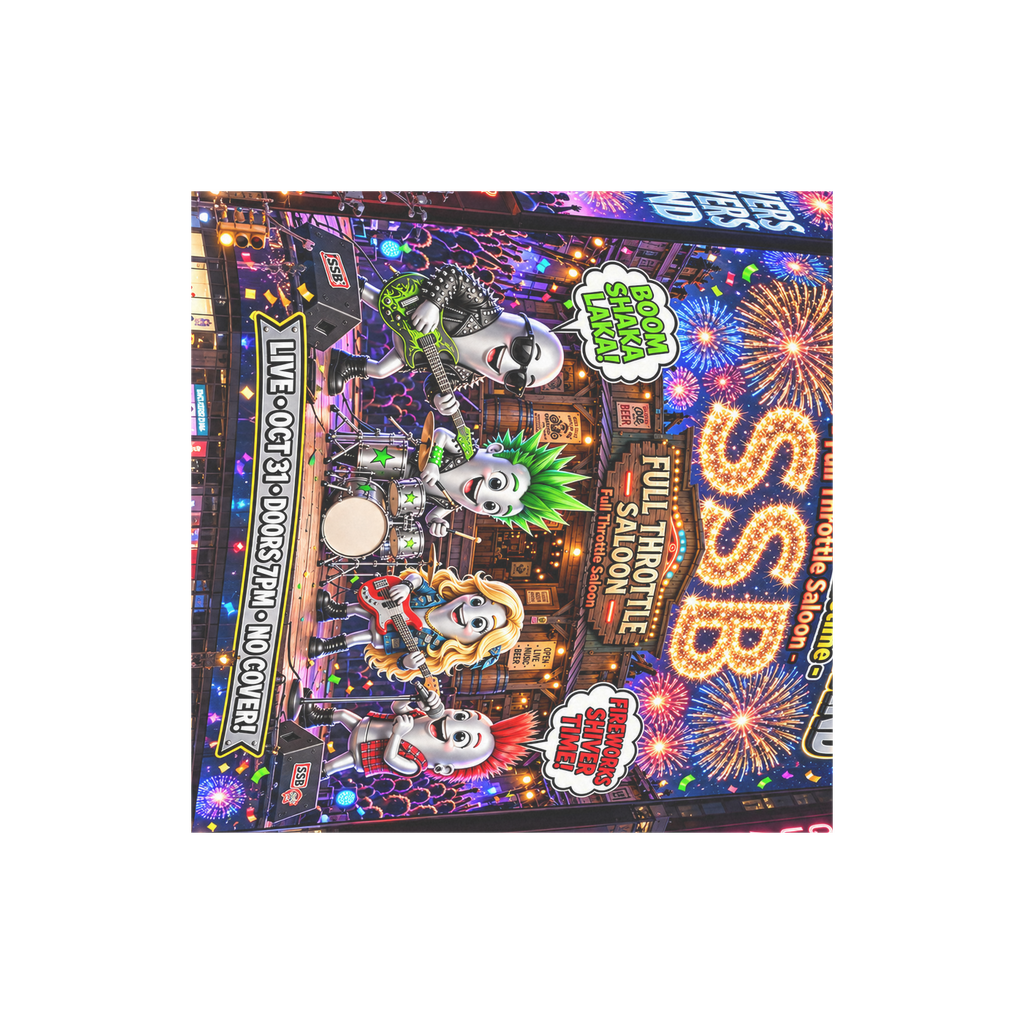 The Silver Shivers Band Sublimation Mat / Carpet / Rug / Play Mat / Pet Feeding Mat