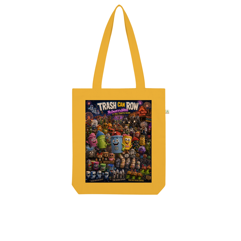 Trash Can Row CONCERT FOR A LIFETIME Organic Tote Bag