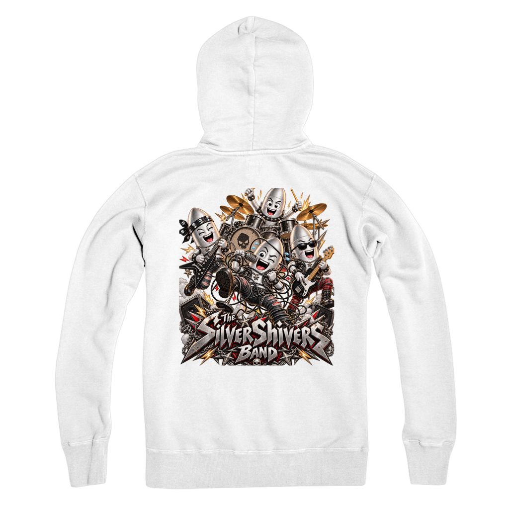 The Silver Shivers Band Premium Adult Zip Hoodie