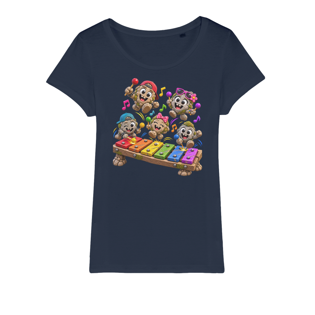Falling Rocks COllection Organic Jersey Womens T-Shirt