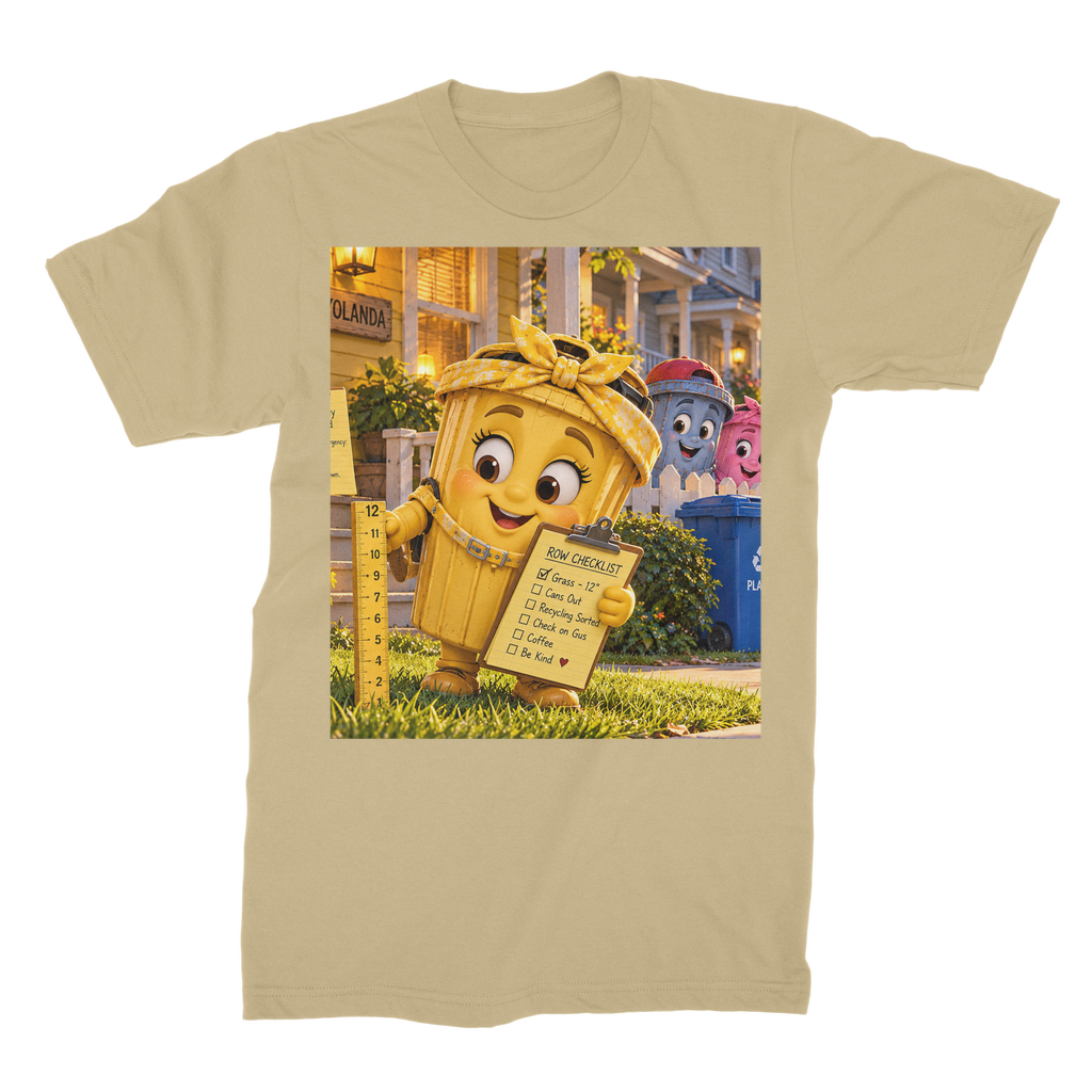 Trash Can Row Unisex Cotton T-Shirt
