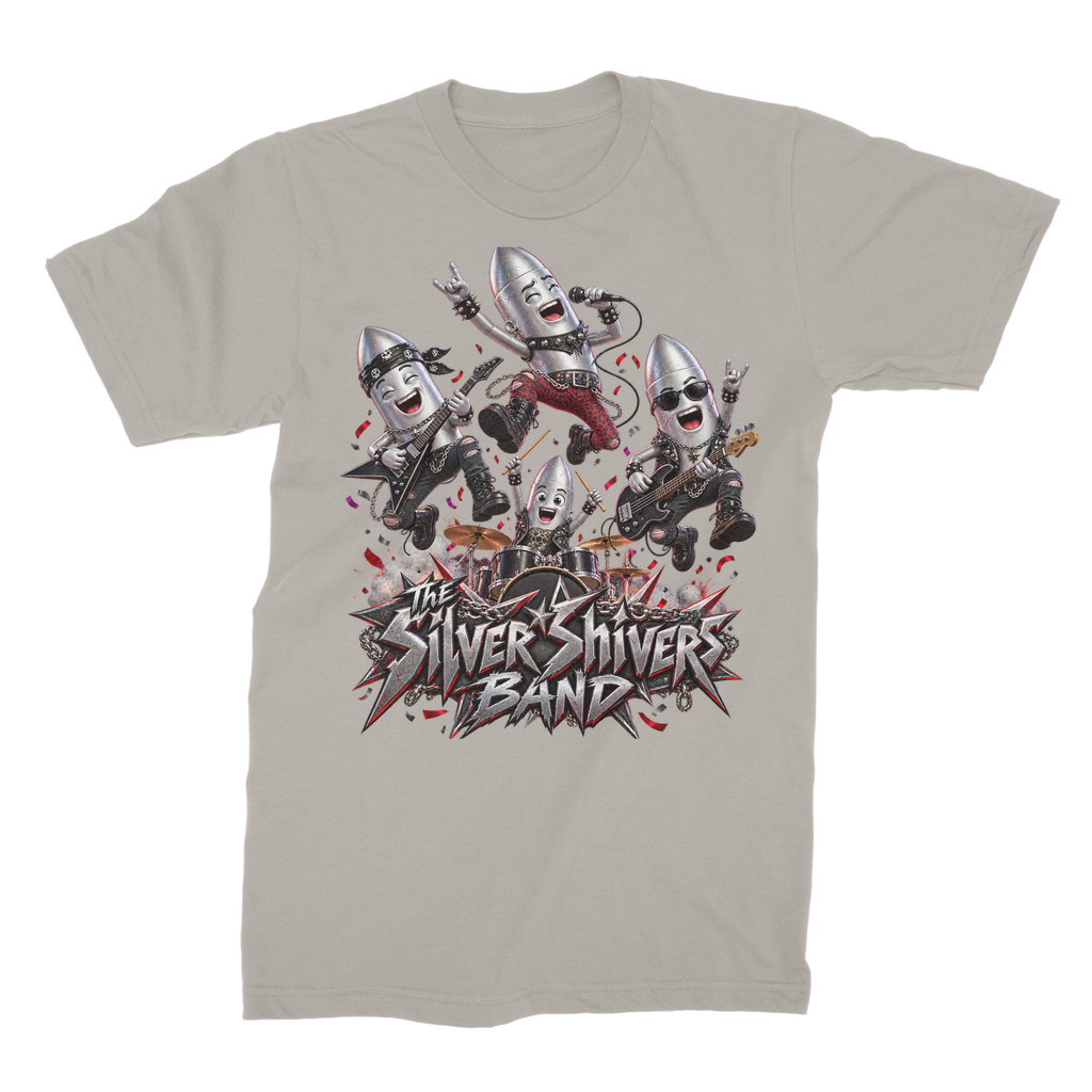 The Silver Shivers Band Unisex Heavy Cotton T-Shirt
