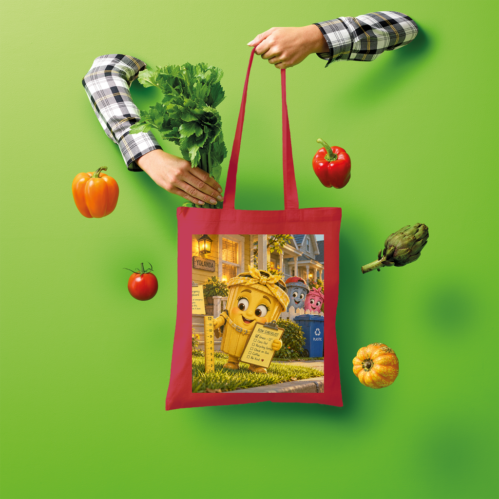 Trash Can Row Shopper Tote Bag