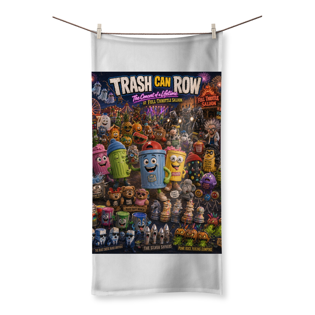 Trash Can Row: Concert for a Lifetime – Sublimation All Over Towel