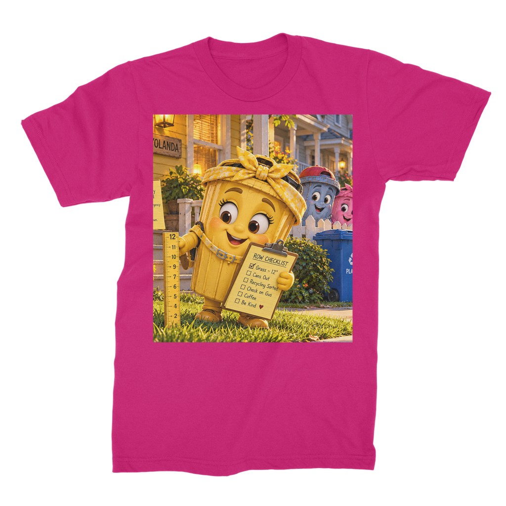 Trash Can Row Unisex Cotton T-Shirt