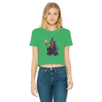 angry can man Classic Women's Cropped Raw Edge T-Shirt