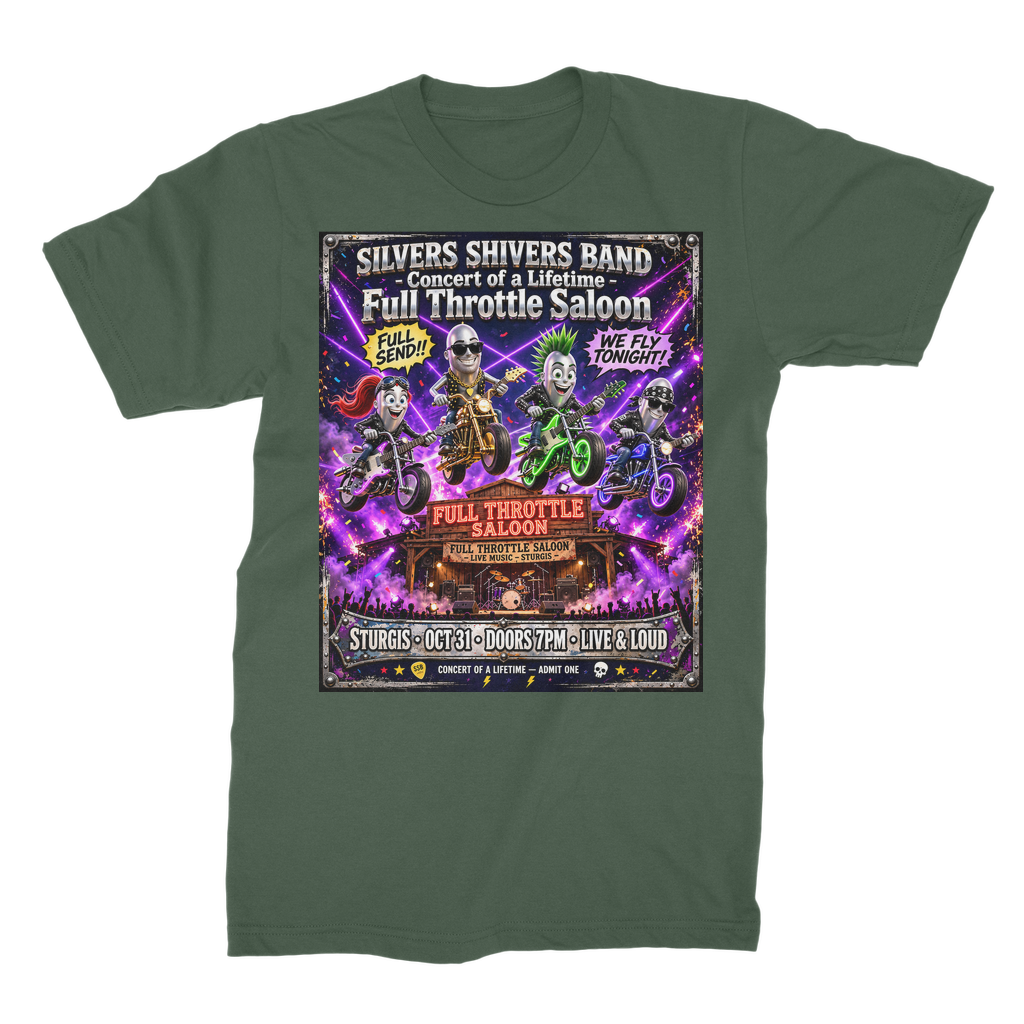 The Silver Shivers Band Unisex Cotton T-Shirt