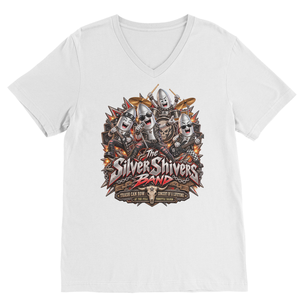 The Silver Shivers Band Premium V-Neck T-Shirt