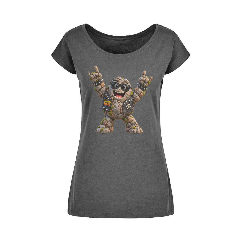 Falling Rocks COllection Wide Neck Womens T-Shirt XS-5XL