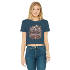 The Silver Shivers Band Classic Women's Cropped Raw Edge T-Shirt