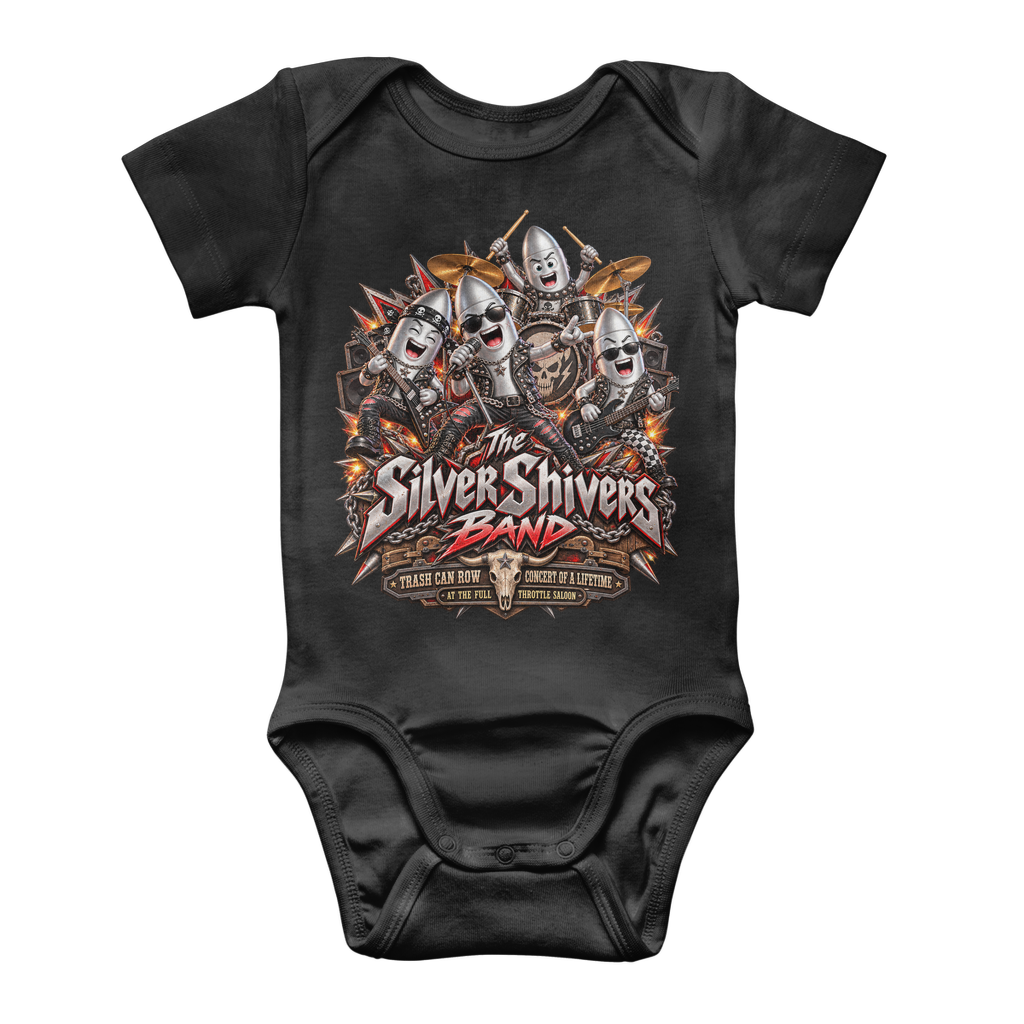 The Silver Shivers Band Classic Baby Onesie Bodysuit