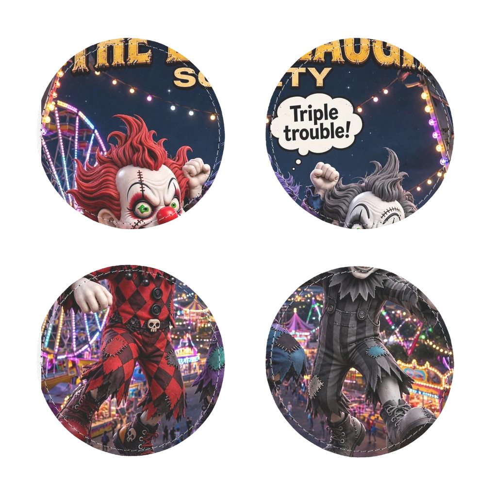 The Last Laugh Society Sublimation Coasters Pack of Four