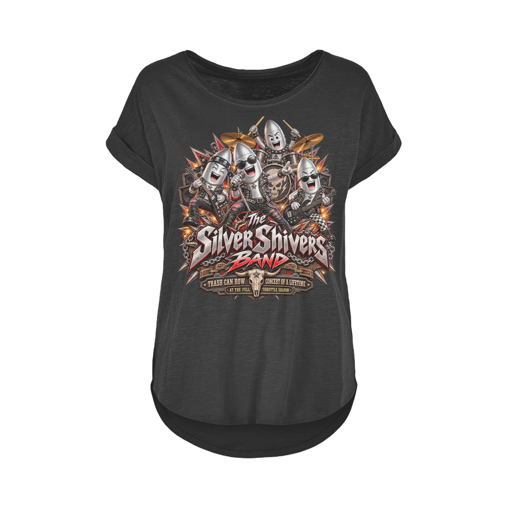 The Silver Shivers Band Women's Long Slub T-Shirt XS-5XL