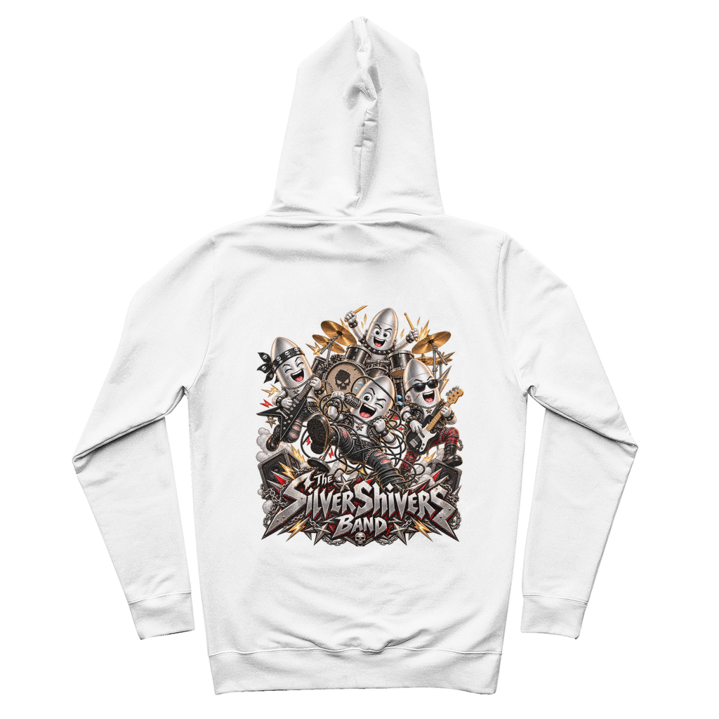 The Silver Shivers Band 100% Organic Cotton Hoodie
