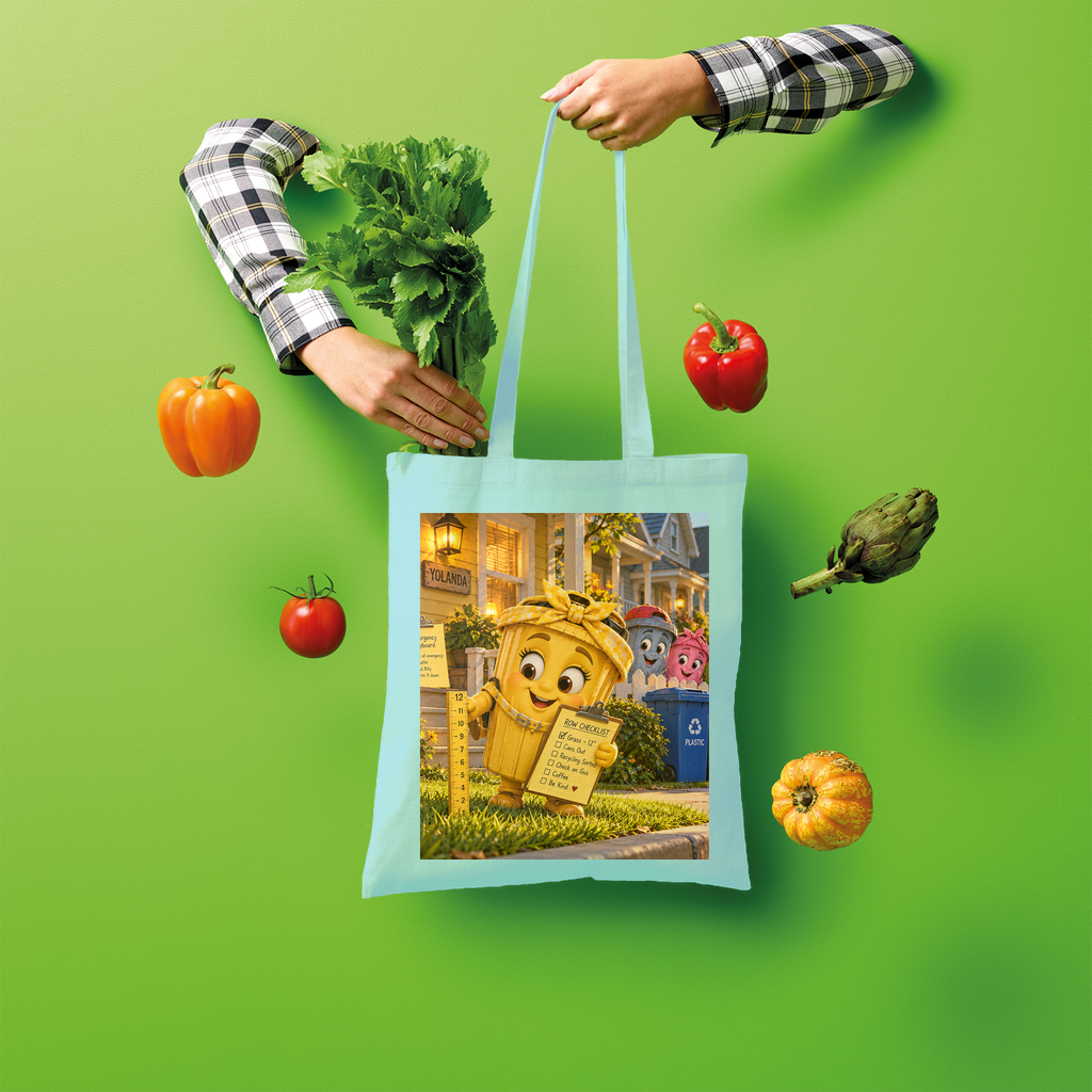 Trash Can Row Shopper Tote Bag