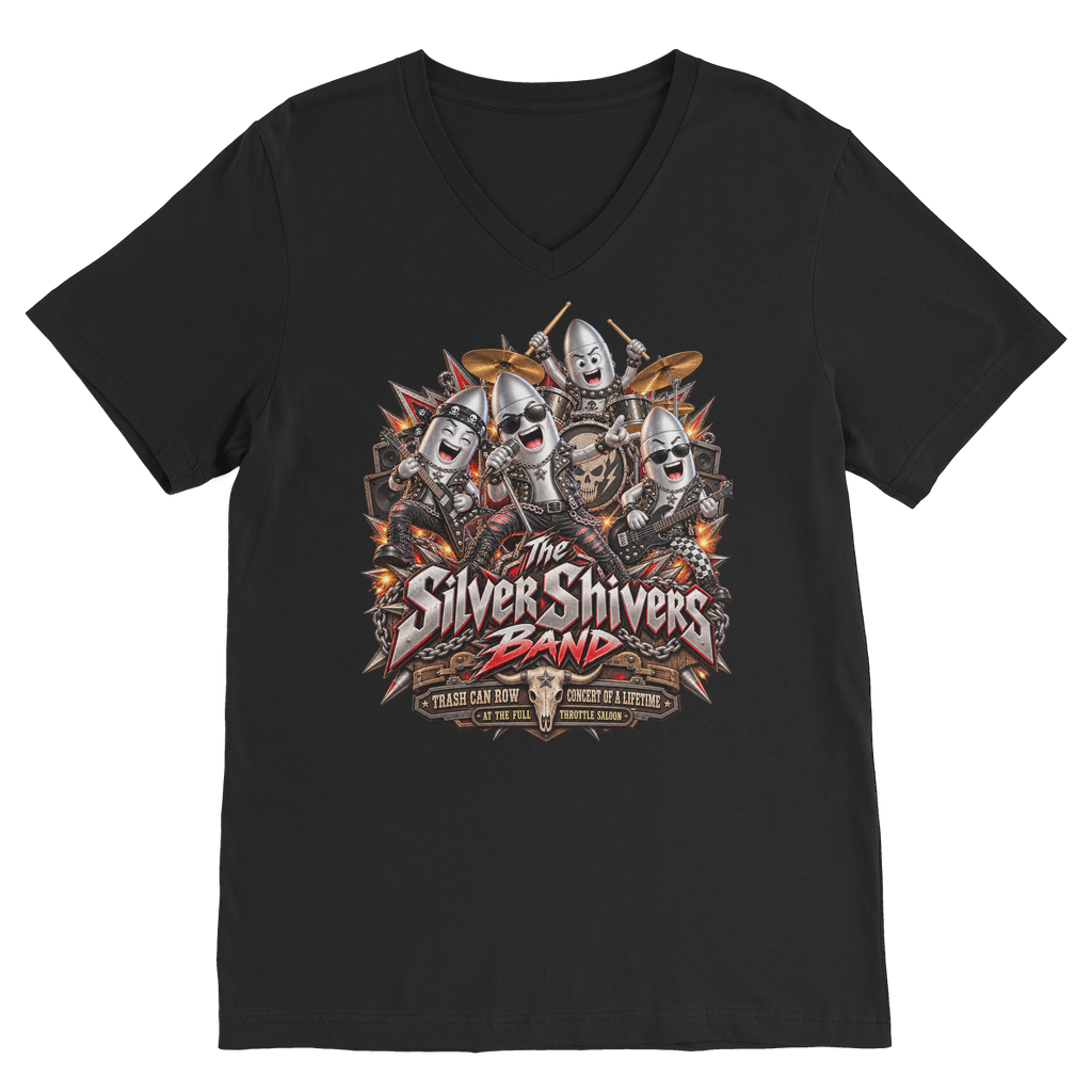 The Silver Shivers Band Premium V-Neck T-Shirt