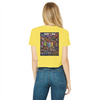 Trash Can Row: Concert for a Lifetime – Classic Women's Cropped Raw Edge T-Shirt