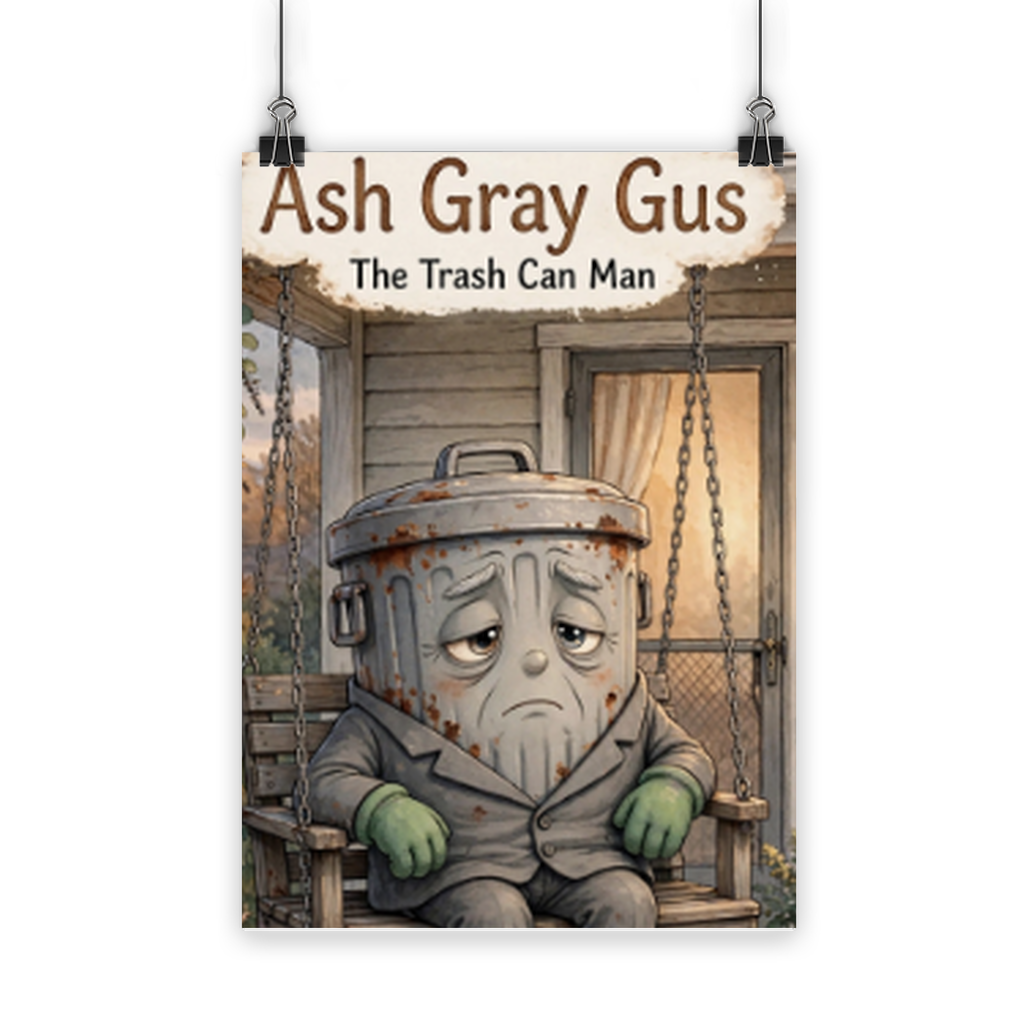 Trash Can Row Classic Poster
