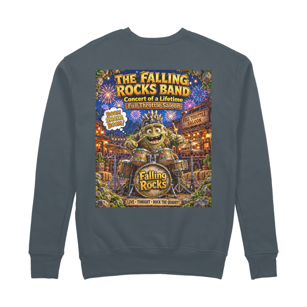 Falling Rocks COllection 100% Organic Cotton Sweatshirt