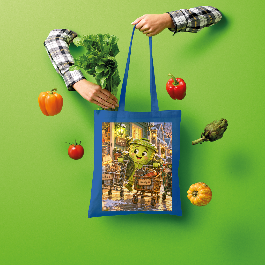 Trash Can Row Shopper Tote Bag