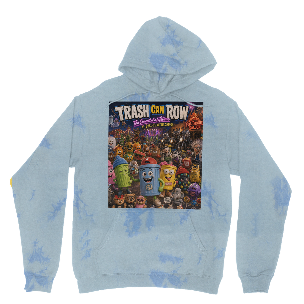 Trash Can Row CONCERT FOR A LIFETIME Tie Dye Hoodie