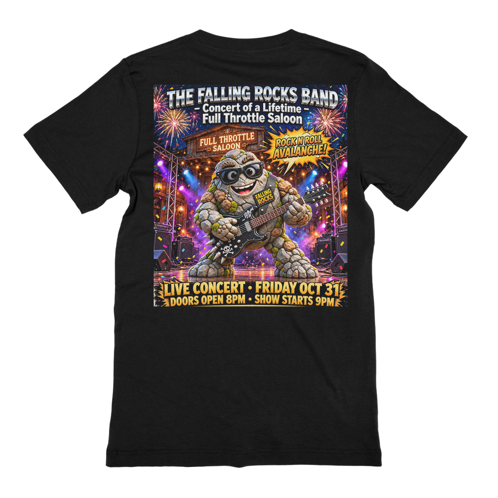 Falling Rocks COllection Unisex Cotton T-Shirt