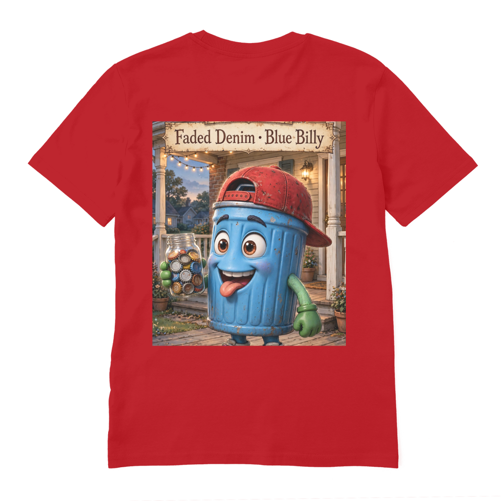 Trash Can Row Premium Organic Adult T-Shirt