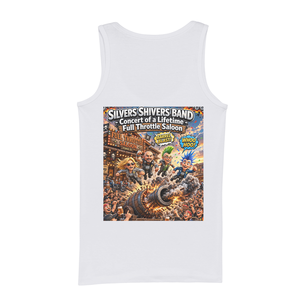 The Silver Shivers Band Organic Jersey Womens Tank Top