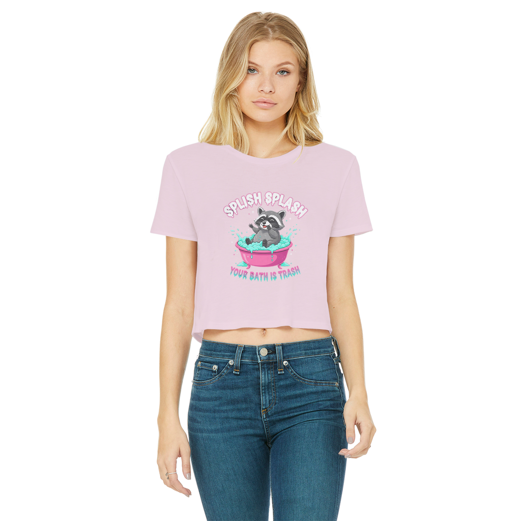 AOC Classic Women's Cropped Raw Edge T-Shirt
