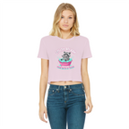 AOC Classic Women's Cropped Raw Edge T-Shirt