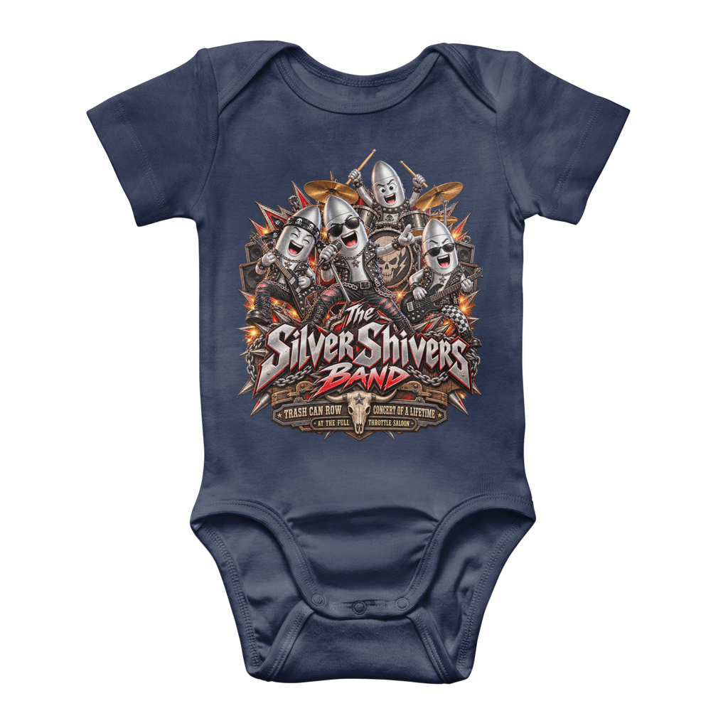 The Silver Shivers Band Classic Baby Onesie Bodysuit
